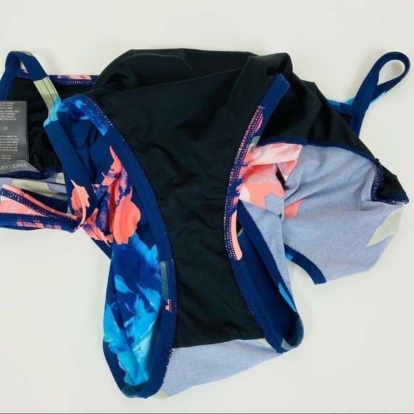 Vince Camuto Blue Floral One Piece Sizes 10 - Picture 6 of 9